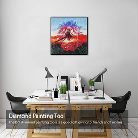 Kit de Herramientas de Punto de Cruz de Pintura de Diamante DIY Bolígrafos de Puntada de Diamante para Principiantes Kit de Accesorios de Herramientas de Punto de Cruz de Pintura (11 piezas)