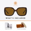 Tory Burch TY7179U 172883 54MM Dark Tortoise/Solid Brown Polar Polarized
