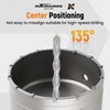 maXpeedingrods 6PCS Concrete Hole Saw Kit, 40 65 80 100