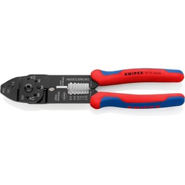 Knipex KNIPEX Crimpzange mit Mehrkomponenten-Hllen schwarz lackiert 230 mm 97 21 215 B
