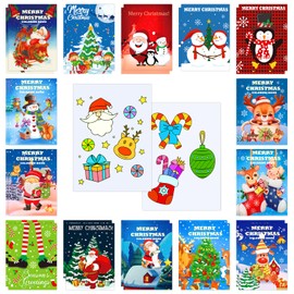 28pcs Christmas Coloring Books for Kids, Santa Elk Snowman Gingerbread Man Activity Books for Kids, Xmas Stockings Goodie Bags Stuffer Filler Fun Holiday Supplies