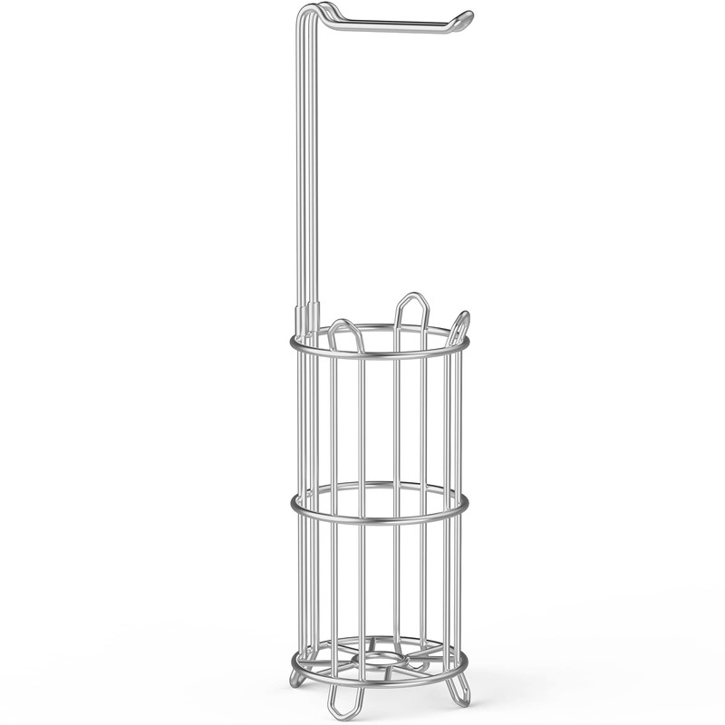 Meangood Toilet Paper Holder Stand and Tissue Paper Roll Dispenser