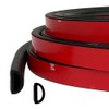 Tintvent D Shape EPDM Foam Rubber Seal with Tape, Self-Adhesive