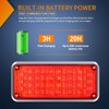Nilight 2PCS 42LED Red Wireless Magnetic Strobe Lights Portable Warning