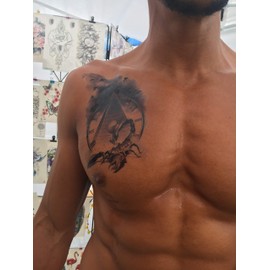 4 Sheets of Scorpion Tattoos Men's Tattoos Arm Tattoos Fake Tattoos Scorpion 4