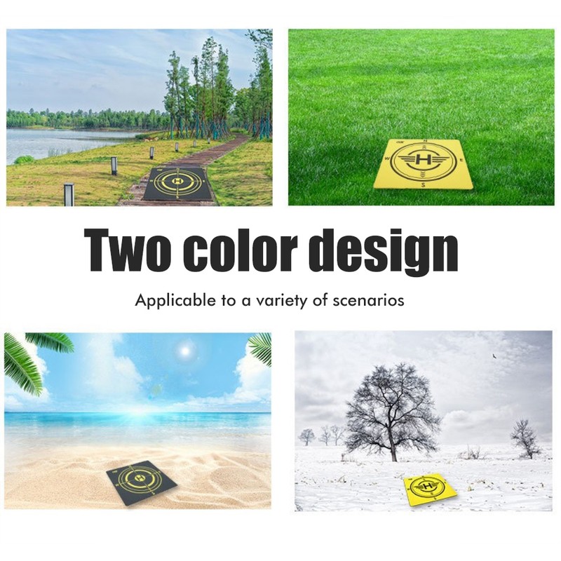 Drones Landing Pad Double Sided Colors Foldable Outdoor Drone Landing