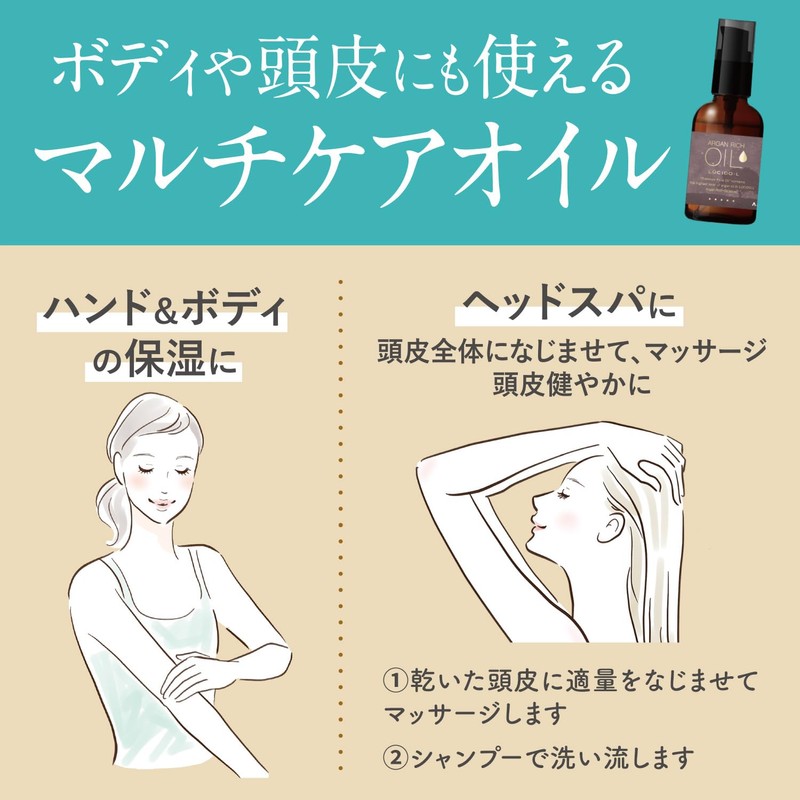 LUCIDO-L # Premium Pure Oil [Argan Oil] [Non-Rinsing Treatment] [Plant-Derived