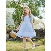 Arshiner Blue Dresses for Girls Summer Tween Easter Party Tulle