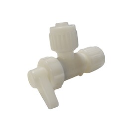 RV Fresh Water Plumbing Drain Angle Valve 1/2" Flare x 1/2" Flare