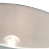 Contemporary and Sleek 12 Inch Light Blue Slate Textured Linen