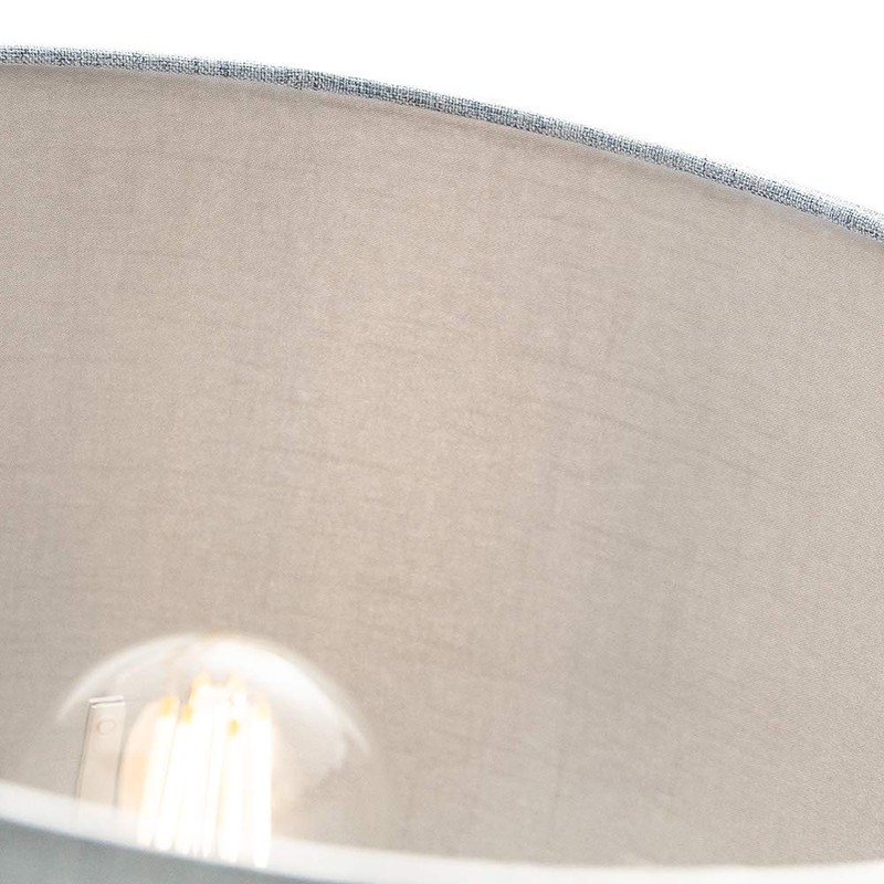 Contemporary and Sleek 12 Inch Light Blue Slate Textured Linen