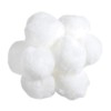 25 White 50mm Craft Pom Poms | Fluffy Acrylic Pompoms