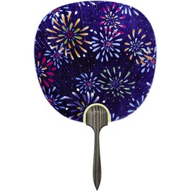 Shiomi Uchiwa Fan Fireworks 9.4 x 14.6 inches (24 x 37 cm) 2709