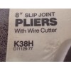 Diamond NEW Diamond K38H 8" Slip Joint Pliers With Wire