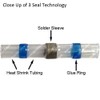Electriduct Heat Shrink Solder Sleeve Crimpless Butt Connectors - 22-20