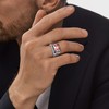 Yaresul Mens Morganite Ring Morganite Ring for Men 925 Sterling