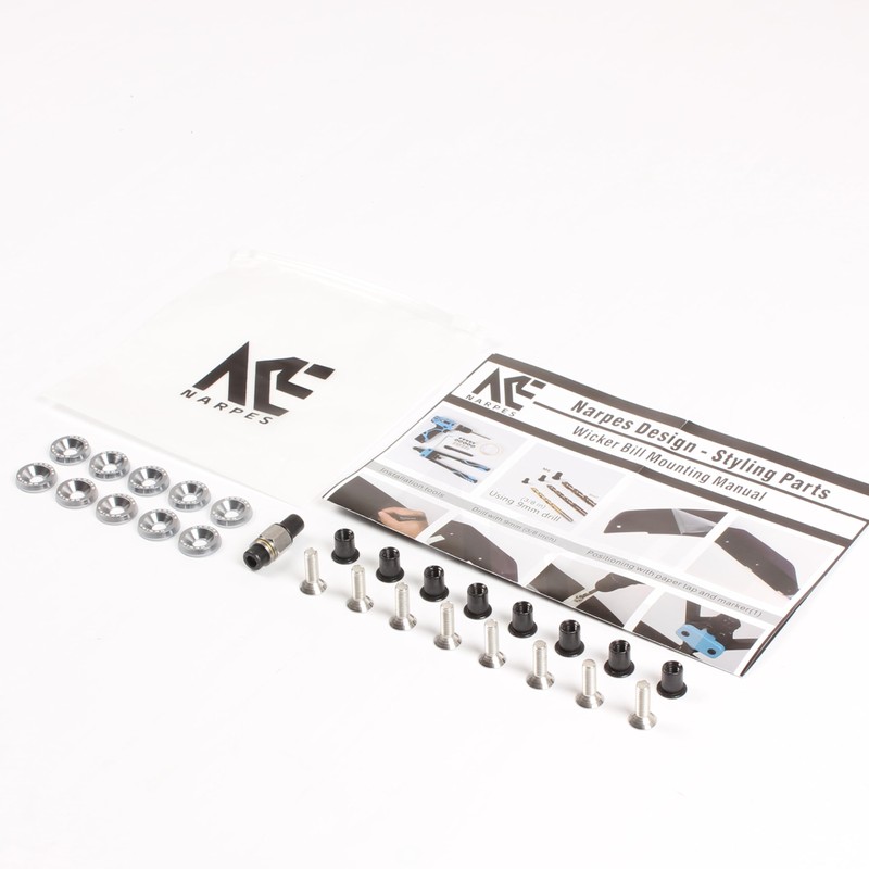 Rear Spoiler+Wickerbill Combo Overlap Type Ⅲ Narpes Style for 2011-23