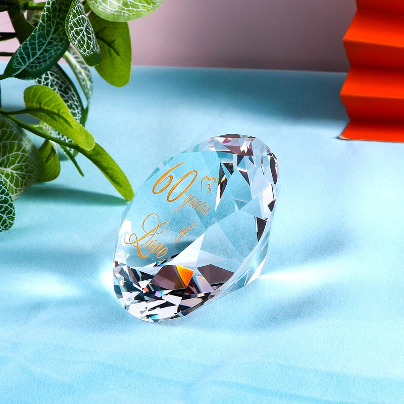YWHL Gifts for 60th Wedding Anniversary, Diamond Gfits for Couple,