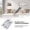 DEEPDREAM 4 Pack Sectional Couch Connectors Metal Couch Clips Sofa