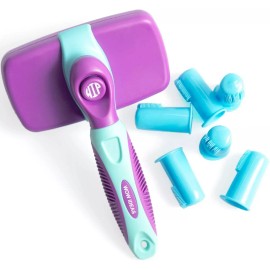 wow Pet Deshedding Brush with Self-Cleaning Feature – Relaxing Massage Fur-Free Home