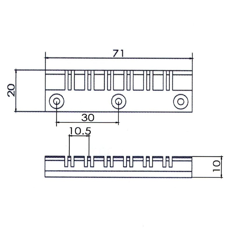 12 String Stopbar Tailpiece for Flat Top Guitar – Chrome/Black/Gold