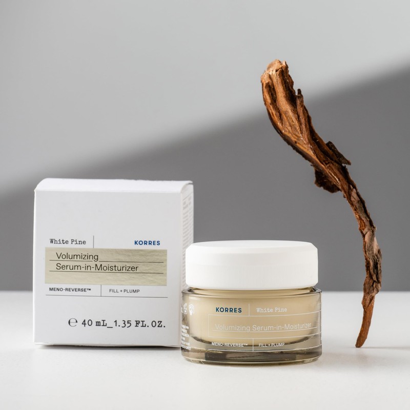 KORRES White Pine Meno-reverse Volumizing Serum-in-moisturizer, 2-in-1 Face Moisturizer For