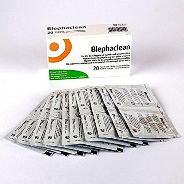 40 BLEPHACLEAN Sterile Eyelid Wipes for Bleph Aritis Free Post By Front Linese llers. by BLEPHACLEAN