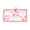 Syren Premium Flamingo Flowers Golf Microfiber Towel - Ideal Golf