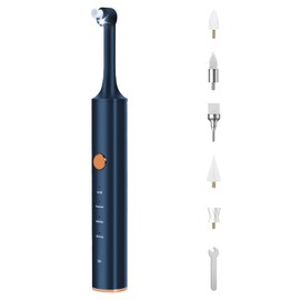 Zahnaufhellungsset, Wbbrbbr Zahnaufhellung bleaching Set mit 4 Modi für Zahnreinigung & Zähne Aufhellen, zum Polieren nach der Zahnreinigung mit 5 Köpfen und 3 Polierpasten (Blau)