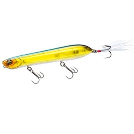 DUEL L-Bass Pencil Popper Floating 110mm Metallic Ghost Crokin Bass Fishing