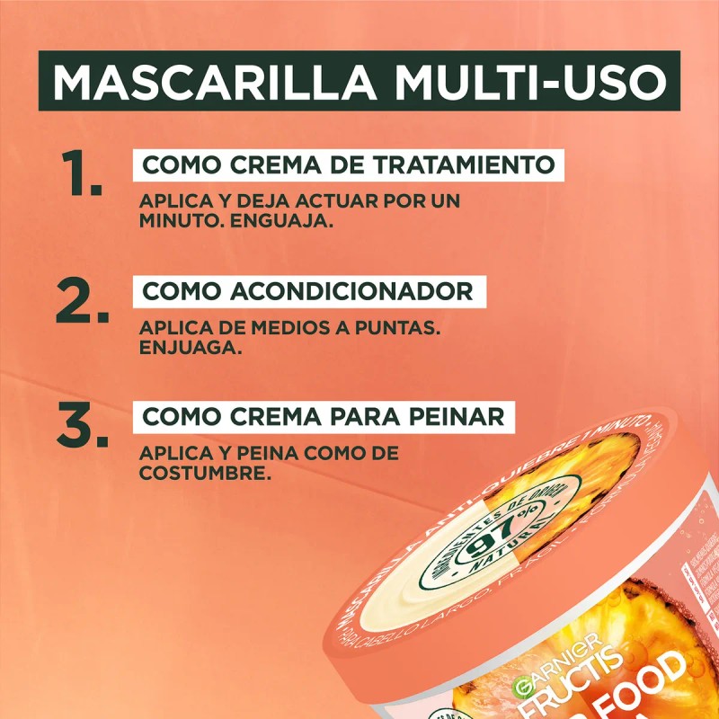🍍💖 Garnier Fructis Hair Food Piña | Kit Rutina Completa