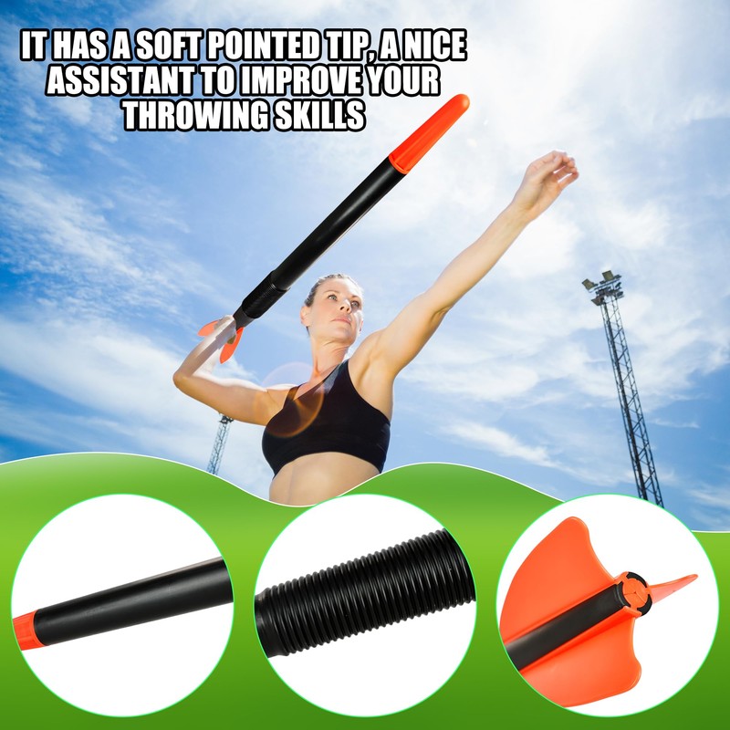 Spaluck 3 Pcs 300 Gram Plastic Training Javelin Throwing Equipment