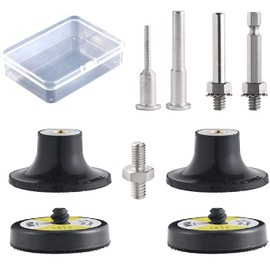 9 Pack 2 Inch Versatile Die Grinder Attachment Kit Roll Lock Pad Holders, with 1/8"and 1/4" Shanks Die Grinder Accessories Suitable for Drill Grinder Rotary Tools