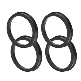 TUCKBOLD Car Wheel Hub Centric Rings Durable Wheels Center Shaft Shock Absorbing Hubrings Black 4 Pcs OD 78.1mm to ID 66.6mm Polycarbonate