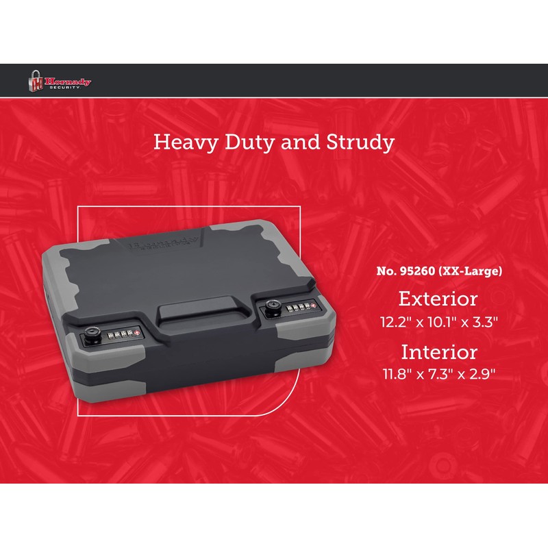 Hornady Treklite Combination Lock Box XXL, 95260 - Travel Safe