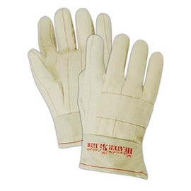 Large 29 oz Hot Mill Gloves with a Knuckle Strap and Band Top Cuff (398KBT) - 12 Pairs