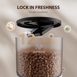 IMIPAW 6-Pack Pet Food Desiccant Bags, Transparent Silica Gel Granule Desiccant Packets, Moisture-Proof to Keep Pet Food Dry and Fresh, Suitable and Other Types of Automatic Pet Feeders