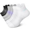 PAPLUS Ankle Compression Socks for Women 6 Pairs, Running Socks