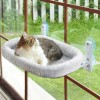 AMOSIJOY Cordless Cat Window Perch, Cat Hammock for Wall with