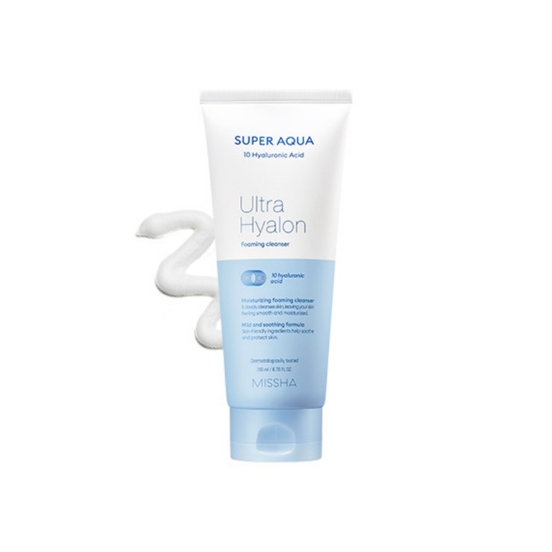 MISSHA [MISSHA] Super Aqua Ultra Hyaluron Foaming Cleanser 200ml, 2