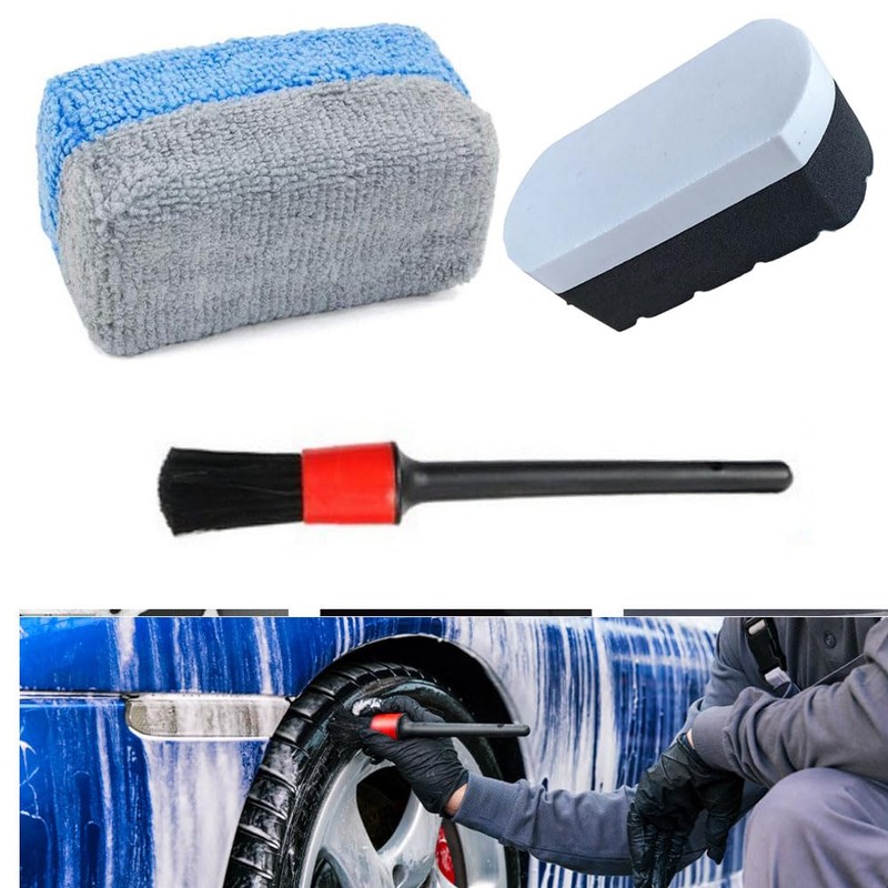 FUKWUNTO Motorcycle Cleaning Kit 11pcs to Clean Motorcycle Engine Tires