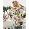 Heynino Women's Floral Chiffon Kimono Cardigans Open Front 3/4 Sleeve