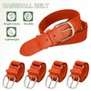 YELARXI Baseball Belt PU Leather Softball Belt, Adjustable Elastic Baseball