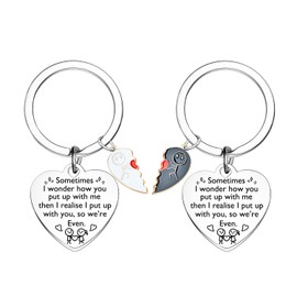 Ghloyza 2 Pcs Couple Matching Keyrings For Couples I Love You Gifts Valentines Day Gifts For Boyfriend Girlfriend Couples Keyring For Wife Husband Him Her