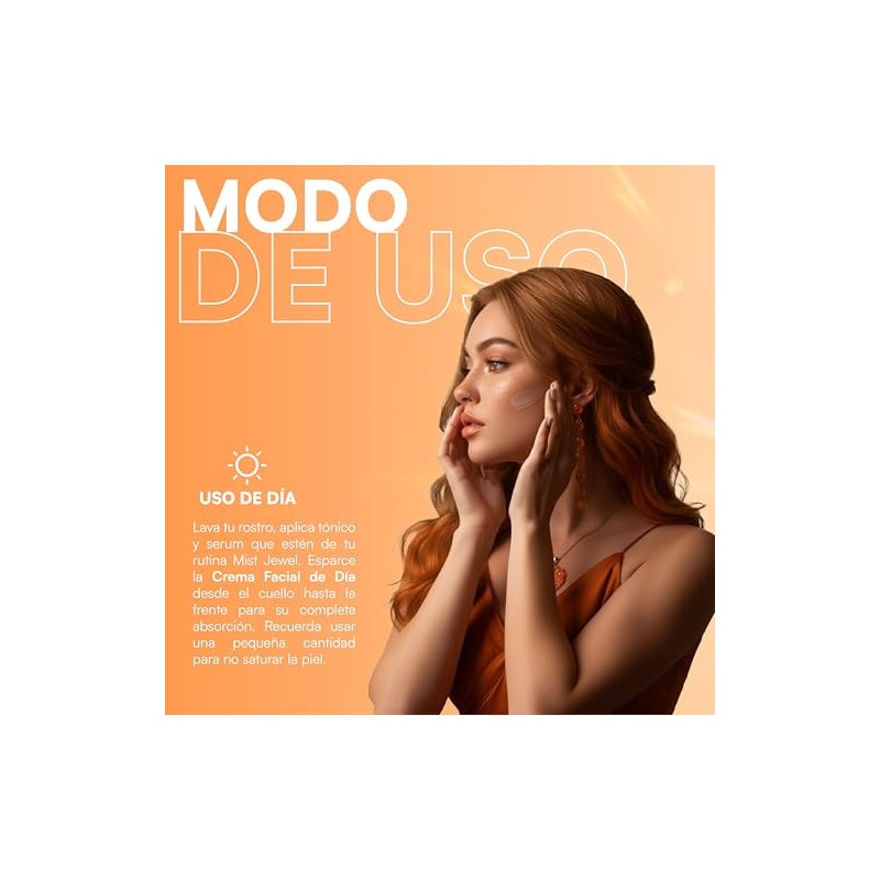 Mist Jewel Crema Día Facial Fps Ácido Hialuronico Ferúlico Vitamina
