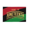 Juneteenth Since 1865 Celebrate Freedom Afican Car Flag Double Sided