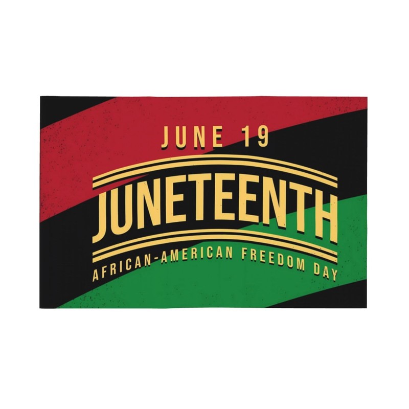 Juneteenth Since 1865 Celebrate Freedom Afican Car Flag Double Sided