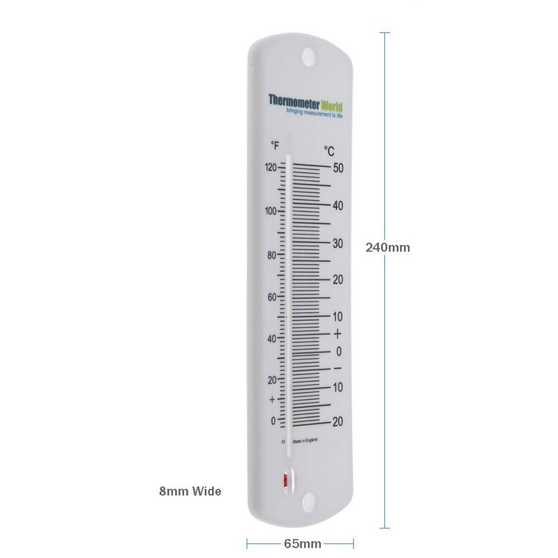Large Wall Thermometer Garden Greenhouse Home Office Room Use Indoor