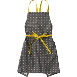REP Polka Apron, Gray, 28.7 x 33.1 inches (73 x 84 cm)