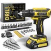 Cordless Drill, 20V MAX Power Drill Set with 2.0Ah Power